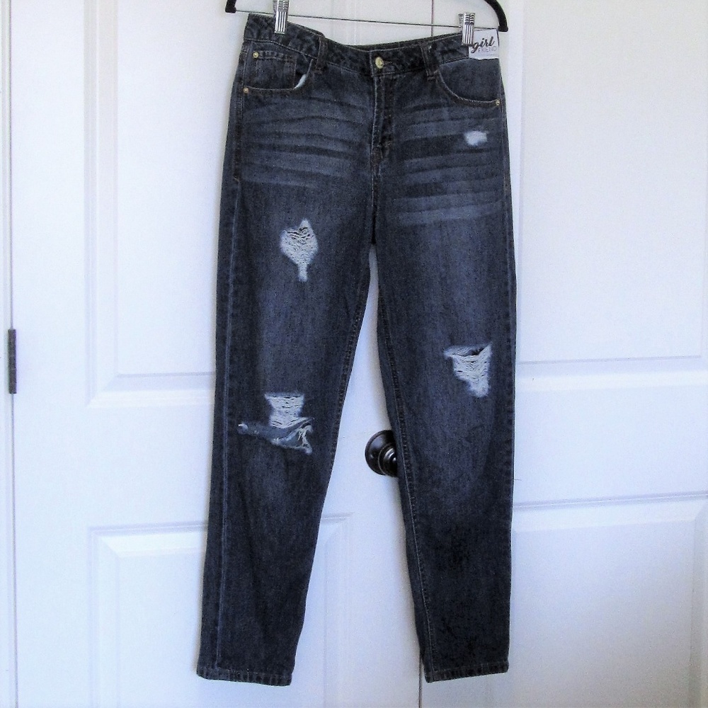 Kensie Girlfriend Distressed Jeans